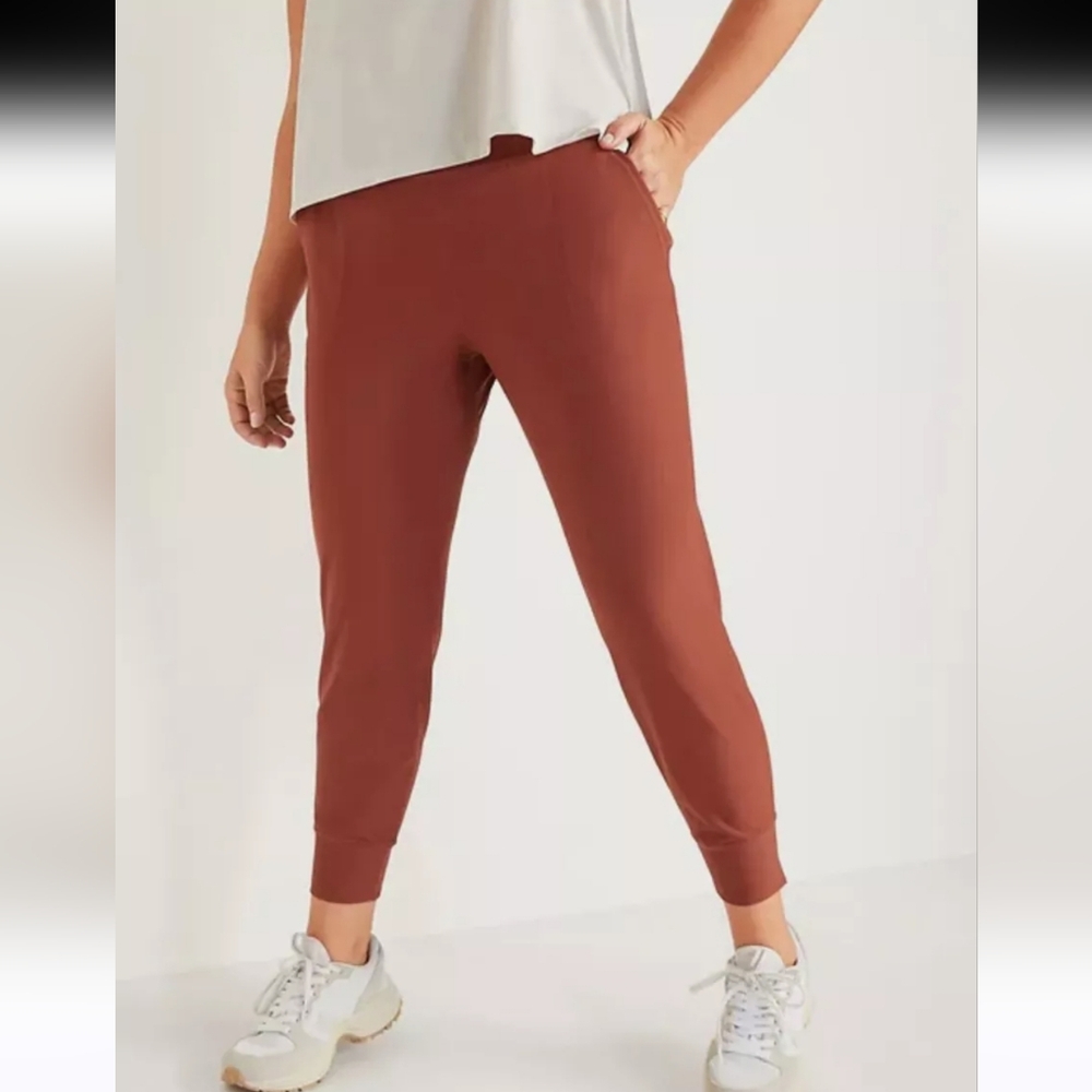 NWT Old Navy Rust High-Rise 4X Jogger Leggings Y-2560